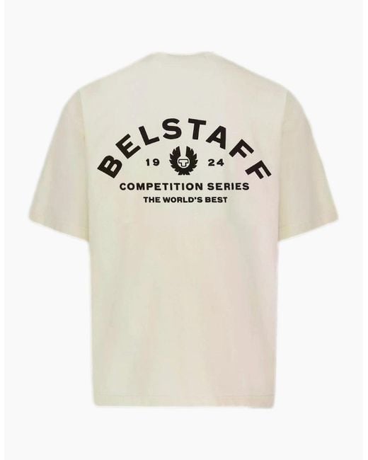 Belstaff White Competition T-Shirt A1-26 Chalk for men