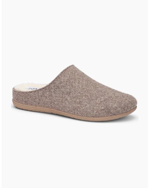 Hotter Gray Lovely Mule Slippers