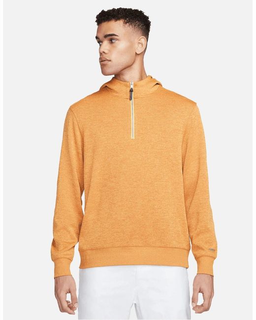 Nike Orange Dri-Fit Golf Hoodie for men