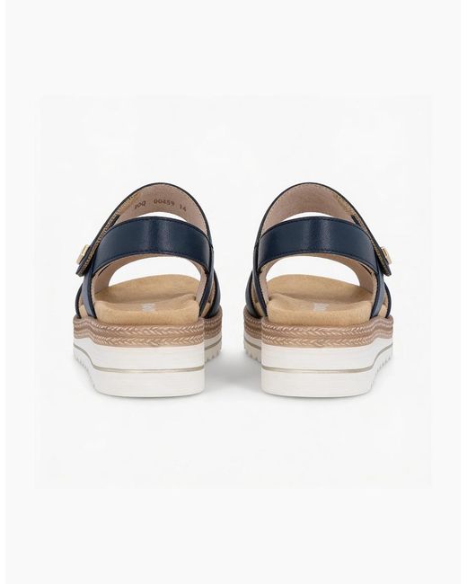 Remonte Blue D0Q59 Ankle Strap Sandals