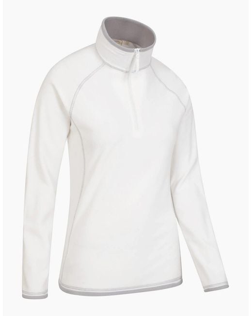 Mountain Warehouse Red Ladies Montana Half Zip Fleece Top