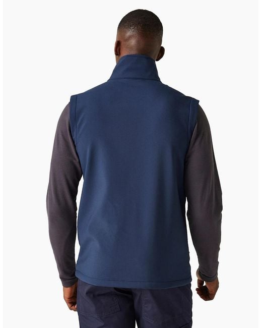 Regatta Blue Professional Softshell 2 Layer Body Warmer for men