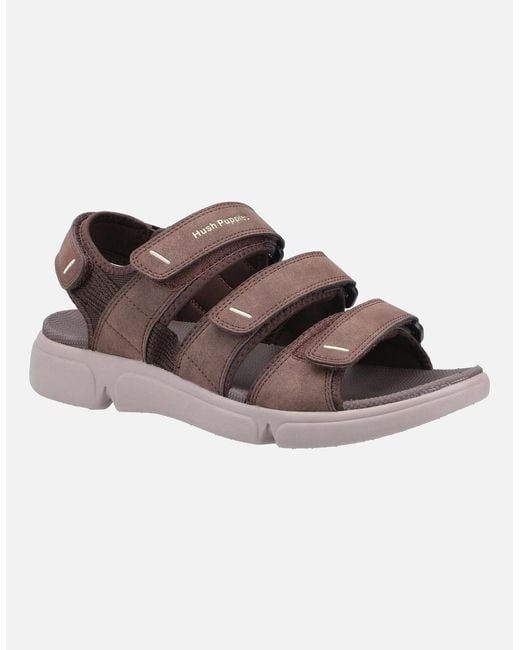 Hush Puppies Brown Raul Polyurethane Sandals for men