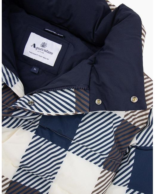 Aquascutum Blue Sp Puffer Jacket 50 for men