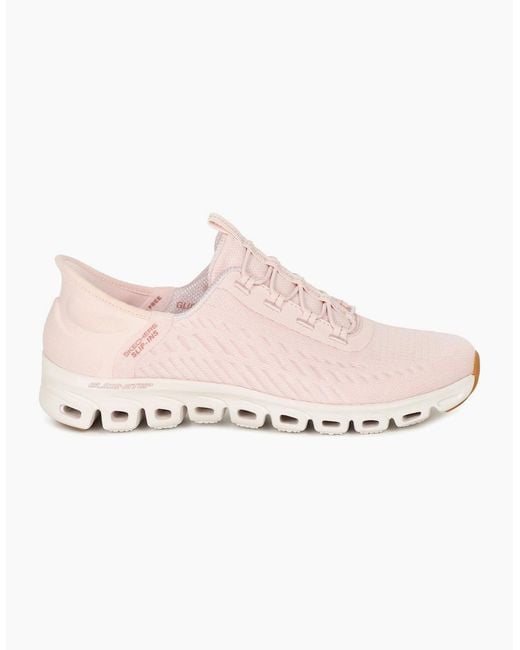 Skechers Pink Glide Step Slip