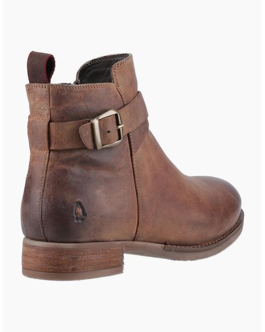 Hush Puppies Brown Elise Buckle Boots