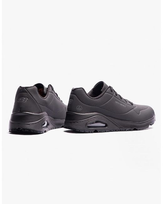 Skechers Black Work 108021Ec Uno Sr Occupational Trainers