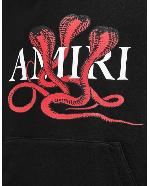 Amiri Black Cny Snake Hoodie for men