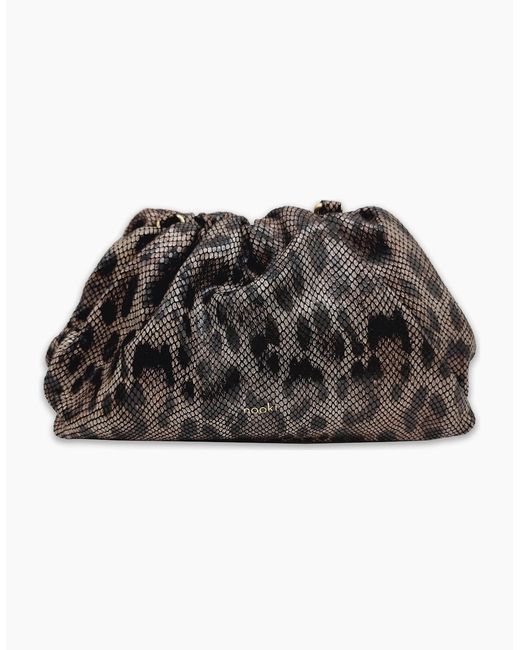 Nooki Design Black Lucinda Clutch Bag-Snake