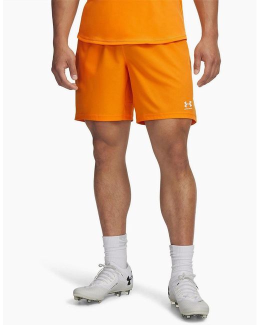 Under Armour Orange Pro Shorts for men