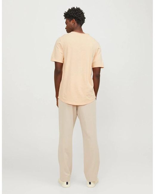 Jack & Jones Natural Crew Neck Regular Fit T-Shirt for men