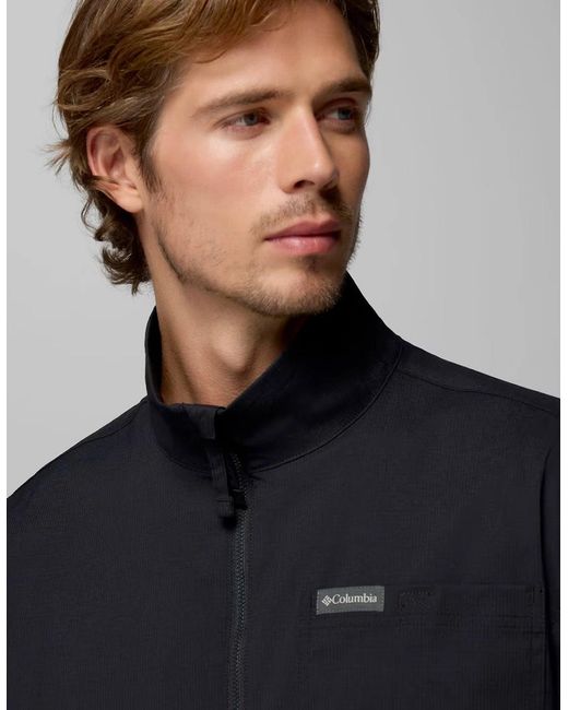 Columbia Blue Landroamer Half Zip Overshirt for men