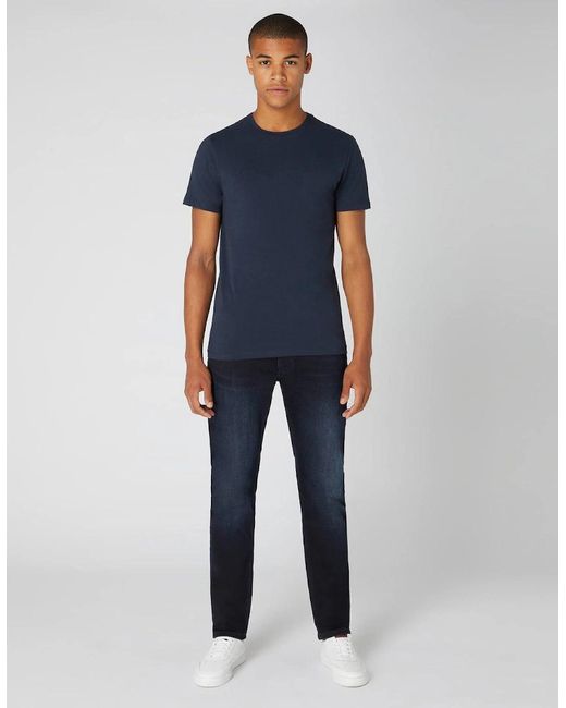 Remus Uomo Blue Crew Neck T-Shirt S1-26 78 for men