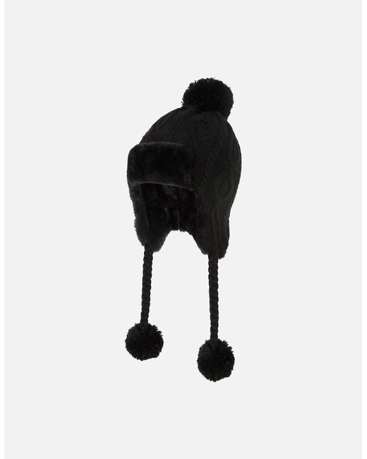 Mountain Warehouse Black Ladies Sierra Knitted Thermal Bomber Hat