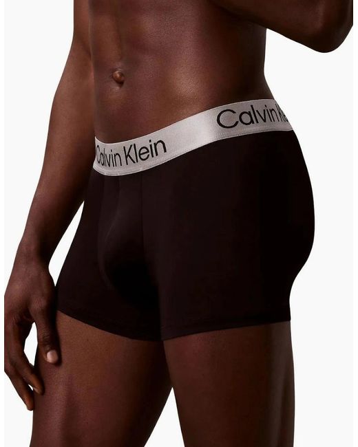 Calvin Klein Black 3-Pack Icon Microfibre Stretch Boxer Trunks for men