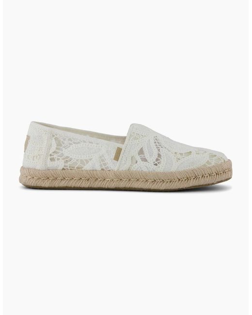 TOMS White Alpargata Rope 2.0 Textile Natural Espadrilles