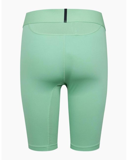 Adidas Green Compression Skinny Fit Shorts for men