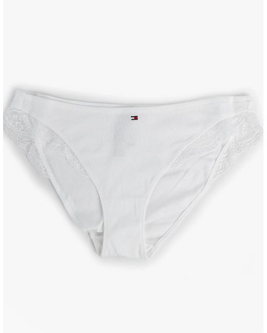 Tommy Hilfiger White Dipped Bikini