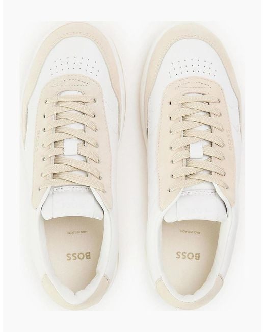 Boss White Tenn Sdna 10262853 0 Low Top Trainers