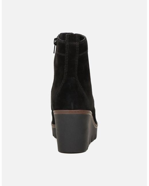 Gabor Black Unity Wedge Heel Boots