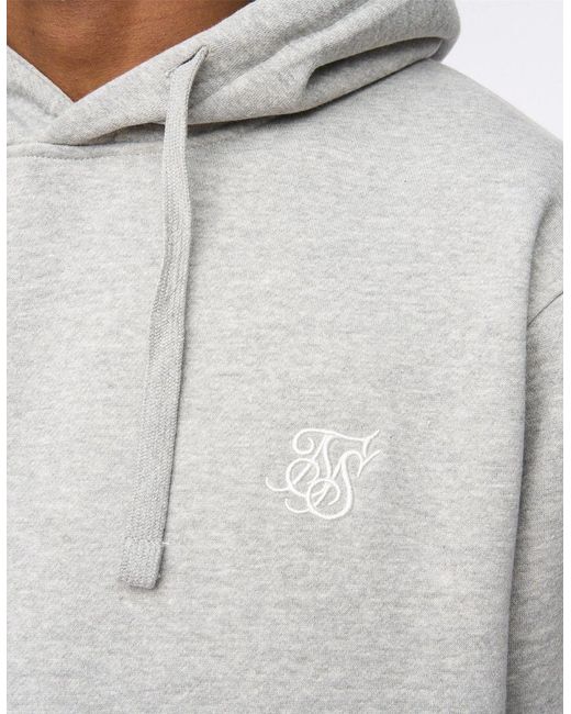 Siksilk White Logo Hood for men
