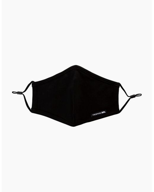 Trespass Black Cotton Face Mask