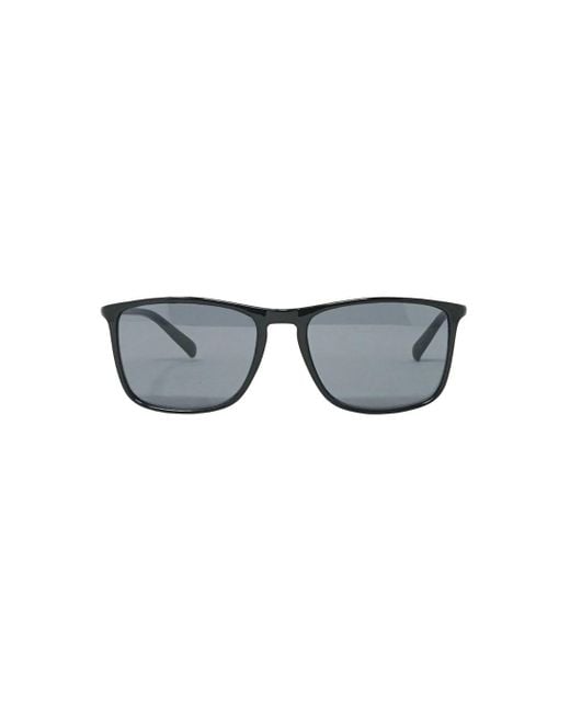 Calvin Klein Gray Solid Smoke Lens Shiny Sunglasses for men