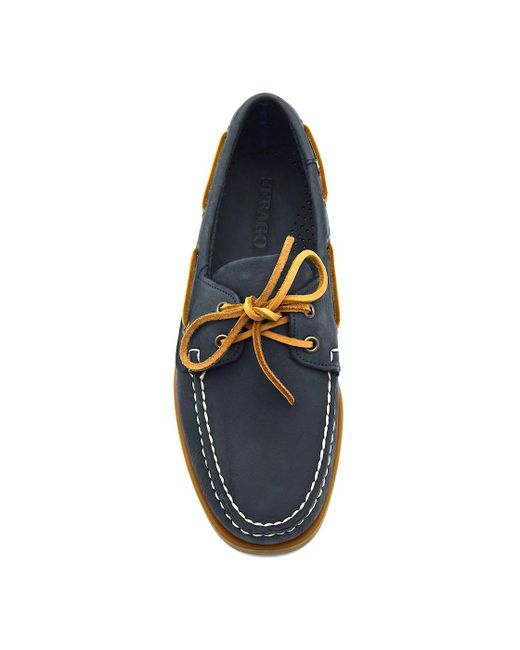 Sebago Blue Portland Crazy Horse 70015H0 Boat Shoe for men