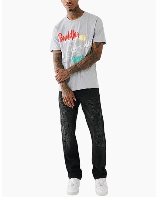 True Religion White 108017 T Shirts Crew Neck Tee for men