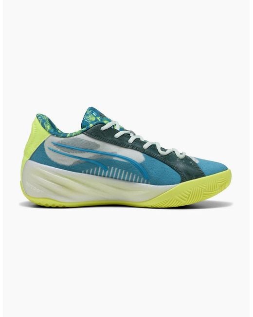 PUMA Green All Pro Nitro Hoops Dream Basketball Trainers for men
