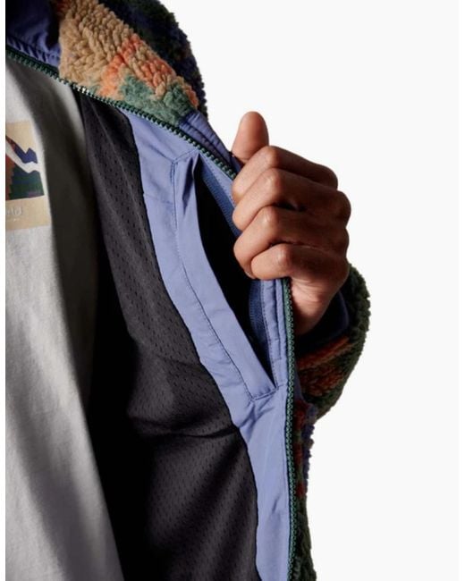 Penfield Blue Forefounders Mattawa Lead Fleece Jacket for men