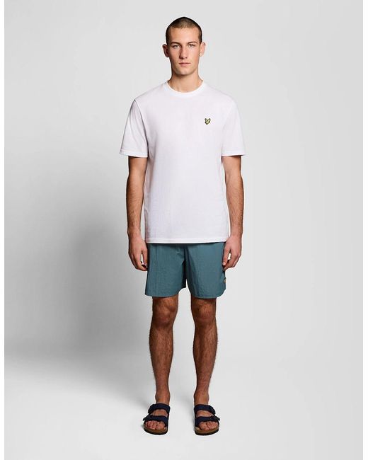 Lyle & Scott White Swim Shorts for men