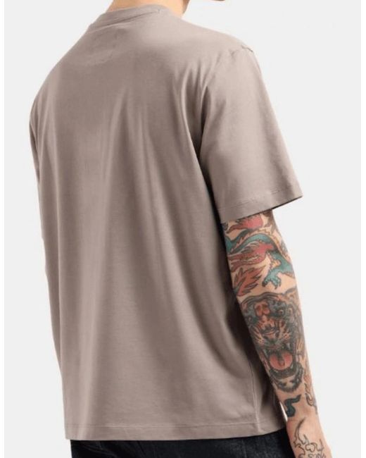 ARMANI EXCHANGE Natural Cotton Ax Embroidered Logo Icon T-Shirt for men