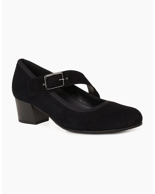 Gabor Black Fortune Mary Jane Court Shoes