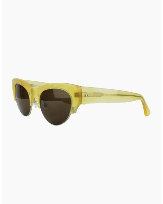 Dries Van Noten Yellow Sunglasses