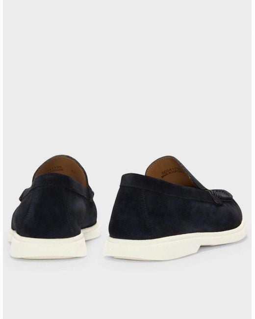 Boss Blue Boss Sienna Suede Loafers for men