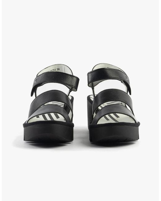 Fly London Black Bexy575Fly Sandals