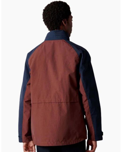 Penfield Blue Northrim Rum Raisin Rain Jacket for men
