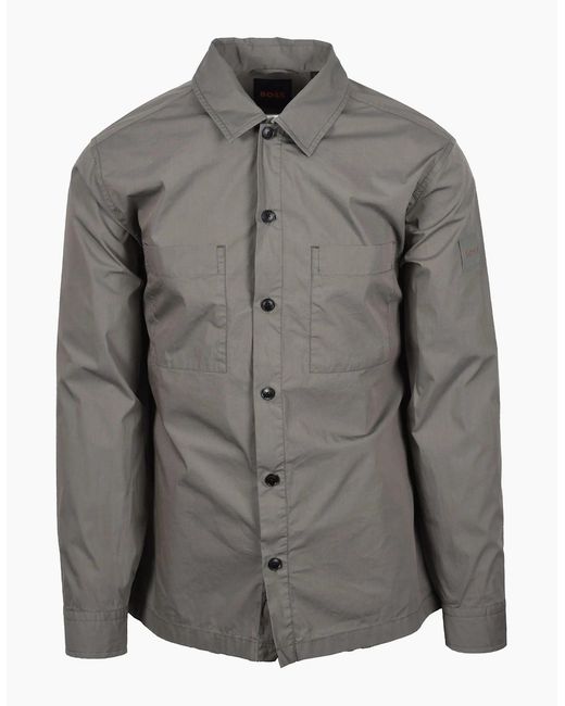 Boss Gray Boss Lockyo Shirt Open for men
