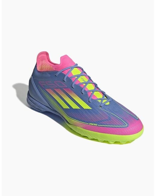Adidas Blue F50 Pro Astro Turf Football Boots for men