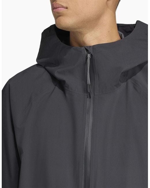 Adidas Black Myshelter Rain Anorak for men