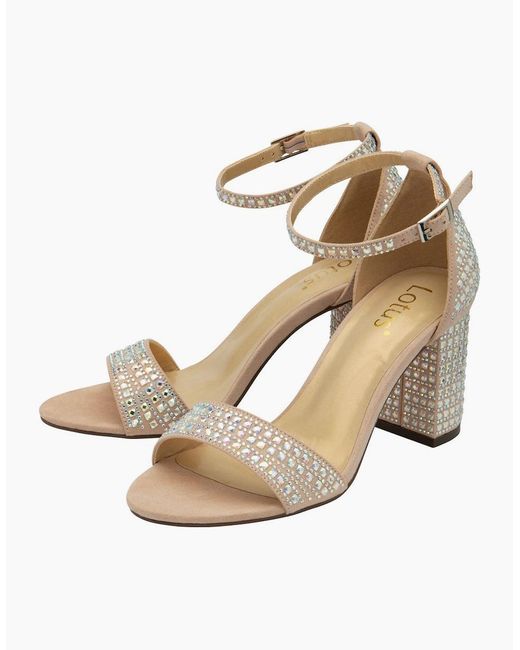 Lotus Metallic Marquesa Heeled Sandals