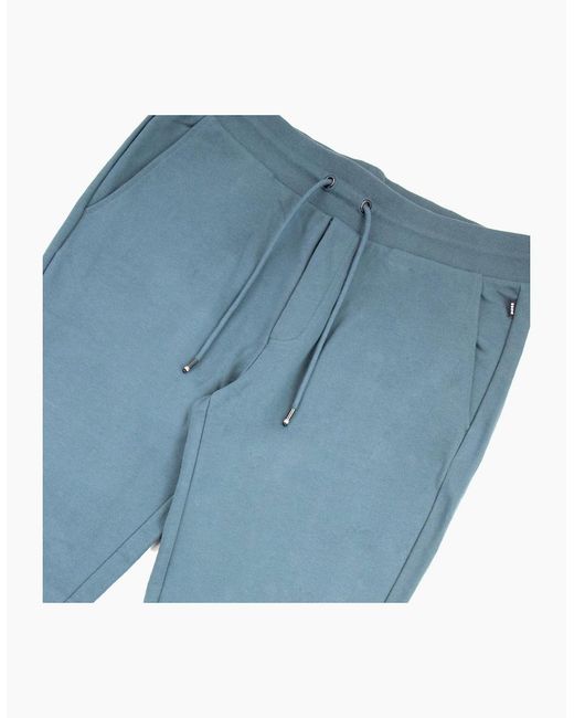 Boss Blue Lamont 92 Rubber Logo Jogging Pants 445 for men