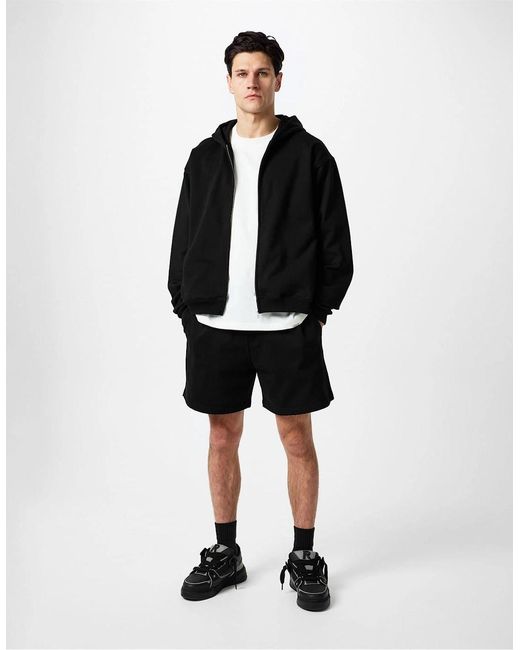 Represent Black Initial Hooded Jacket for men