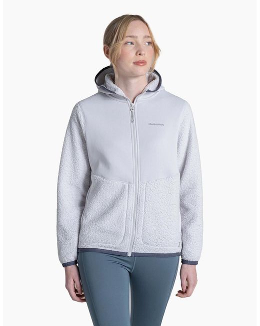 Craghoppers Gray Ladies Telesto Fleece Hooded Jacket
