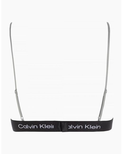 Calvin Klein Gray Ck 1996 Unlined Triangle Bra, Heather