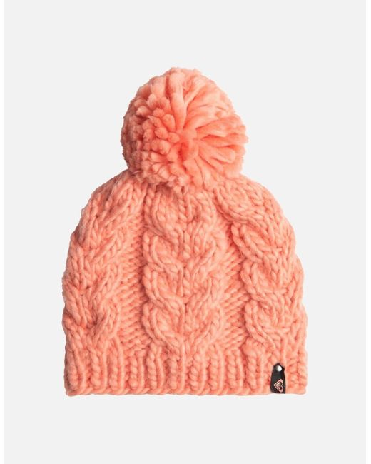 Roxy Orange Winter Chunky Beanie