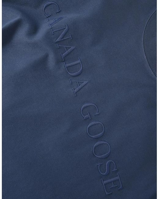 Canada Goose Blue Vantage T-Shirt Embroidery Logo for men