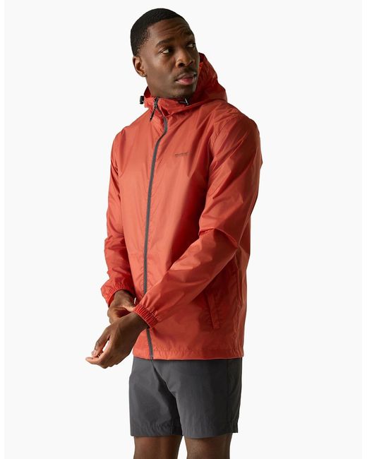Regatta Red Pack It Iii Waterproof Jacket for men