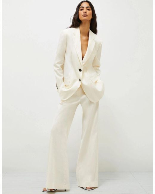 Marella White Loden Long Trouser